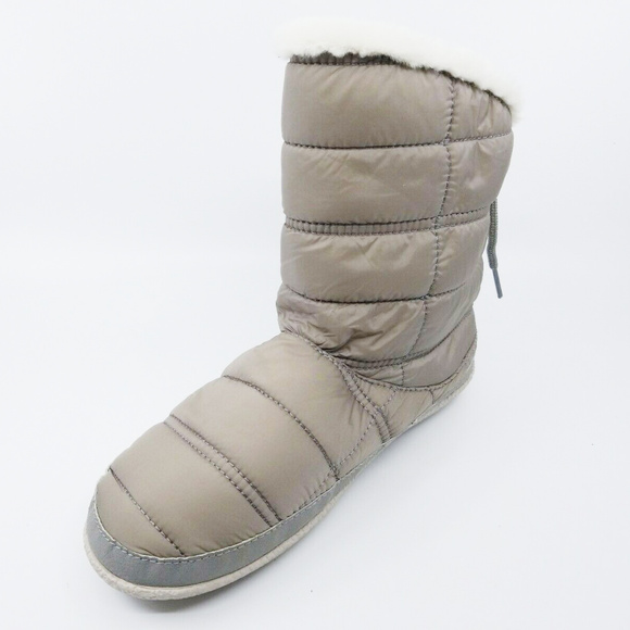 Toms Shoes - Toms Womens Inez Cement Quilted Grey Bootie Boots